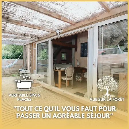 בקתה Le Cabanon Dore, Et Nature Chez Ivona לה טיש